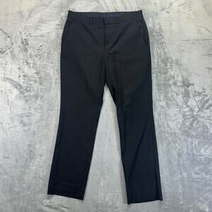 Billy London Men's Black Dress Pants Size 34x32 Slim Fit #534424